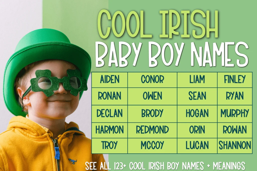 Irish boys names beginning with B