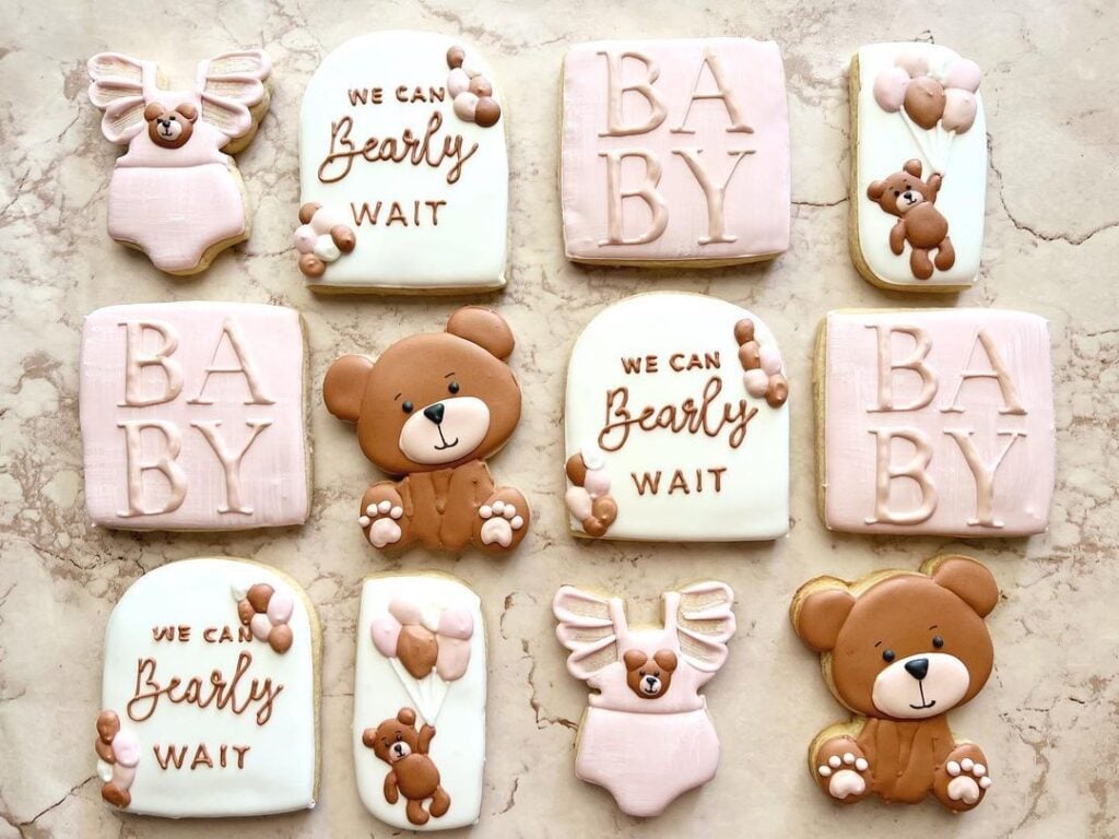 super Cute Pink Baby Shower Cookies