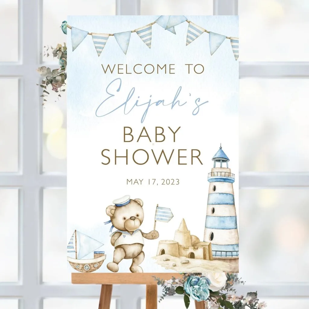 Welcome to Baby Shower Poster