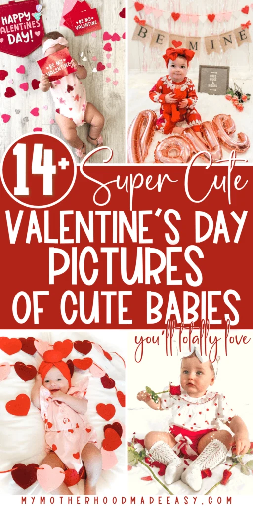 girl and boy baby valentines day pictures