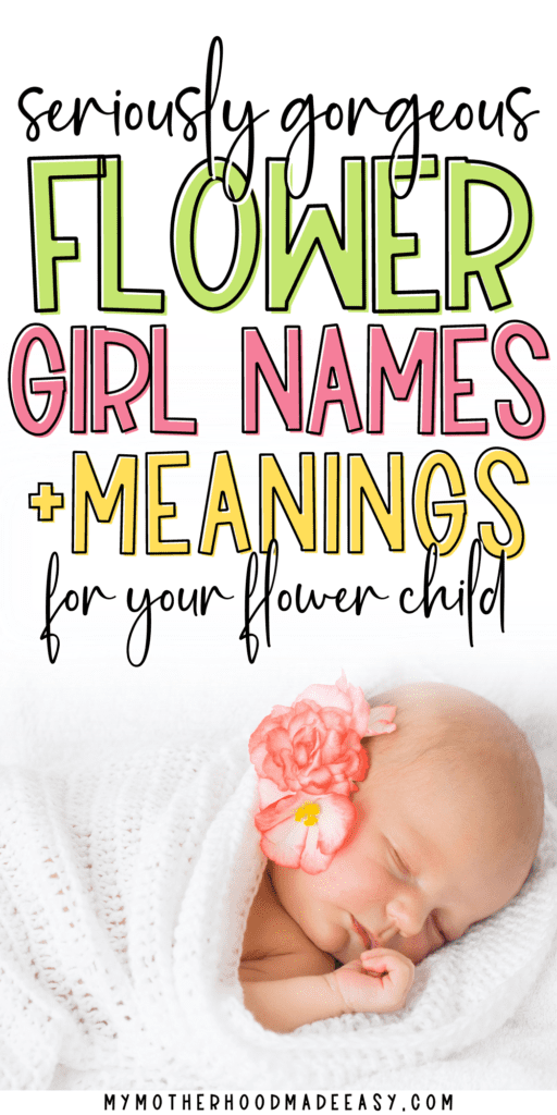 unique flower names for girls