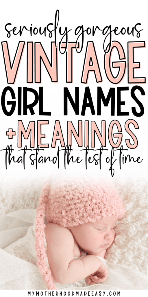 old fashioned girl names