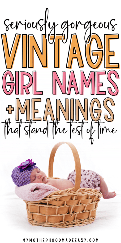 uncommon old-fashioned baby girl names