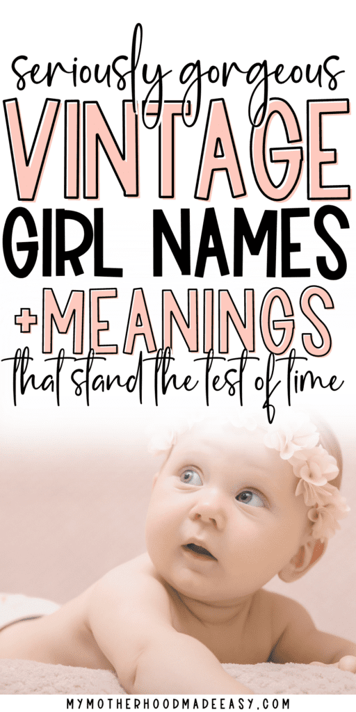 vintage girl names list