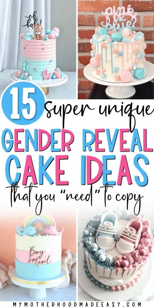 Baby gender reveal cake ideas