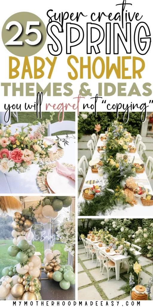 floral spring baby shower ideas