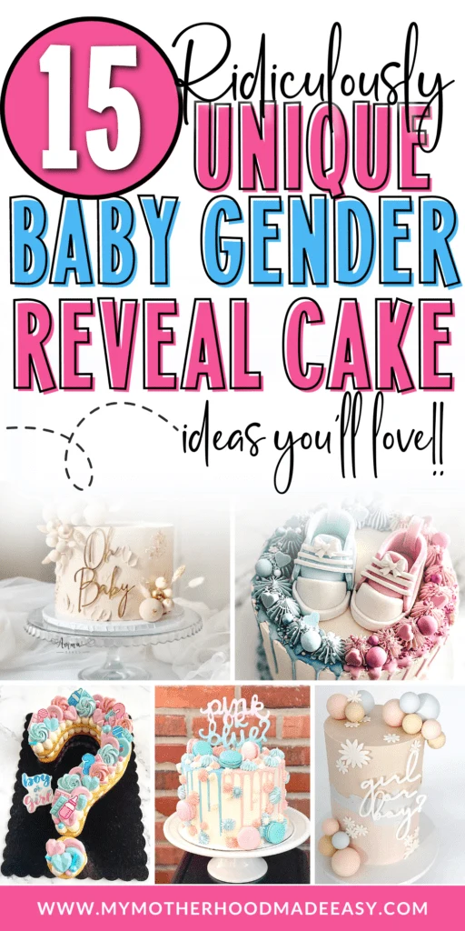 baby gender reveal cake ideas simple