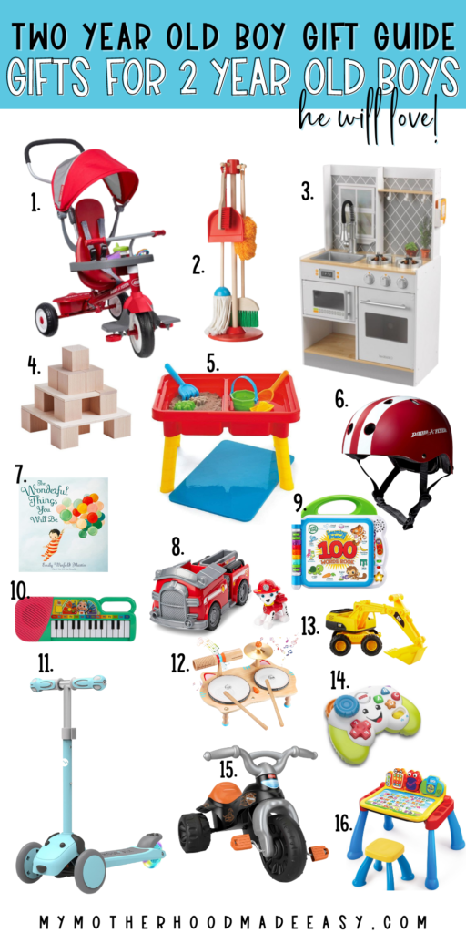 gift ideas for 2 year old boy