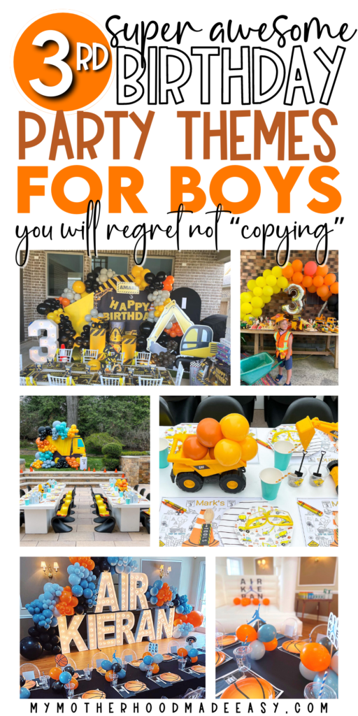 3rd Birthday party themes for Boys
