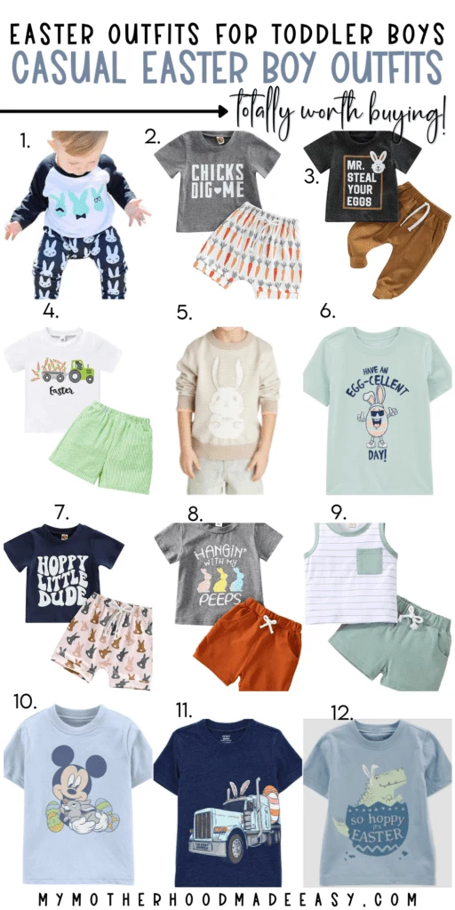 Casual Toddler Boy Easter Outfit Ideas