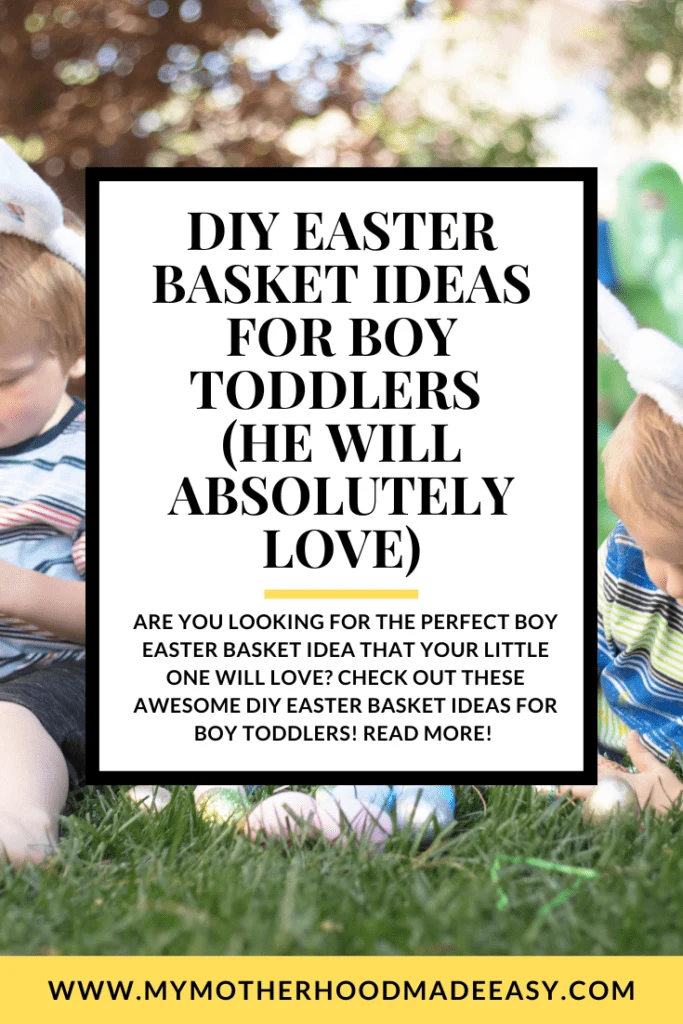 DIY Easter Basket for Toddler Boys