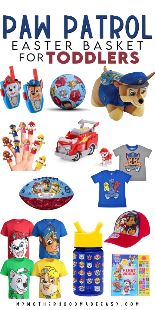 Paw Patrol Easter Basket for Boy Toddlers