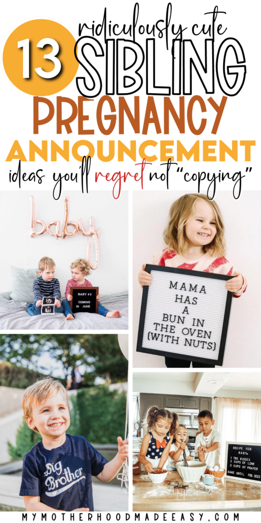 13 Cute & Funny Sibling Pregnancy Announcement Ideas [Must SEE]