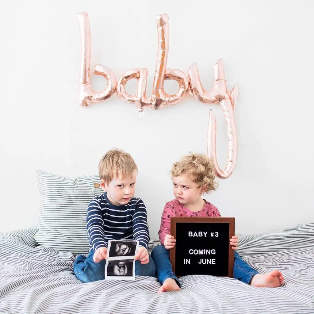 Baby #3? How? Sibling Pregnancy Announcement