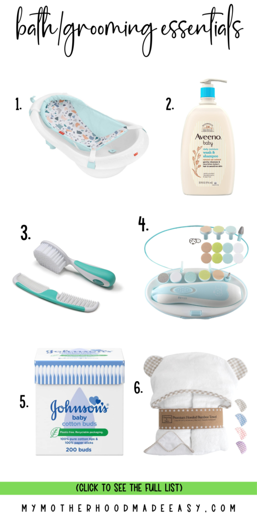 baby bath essentials