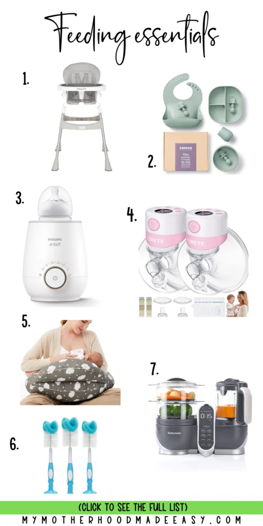 baby feeding essentials