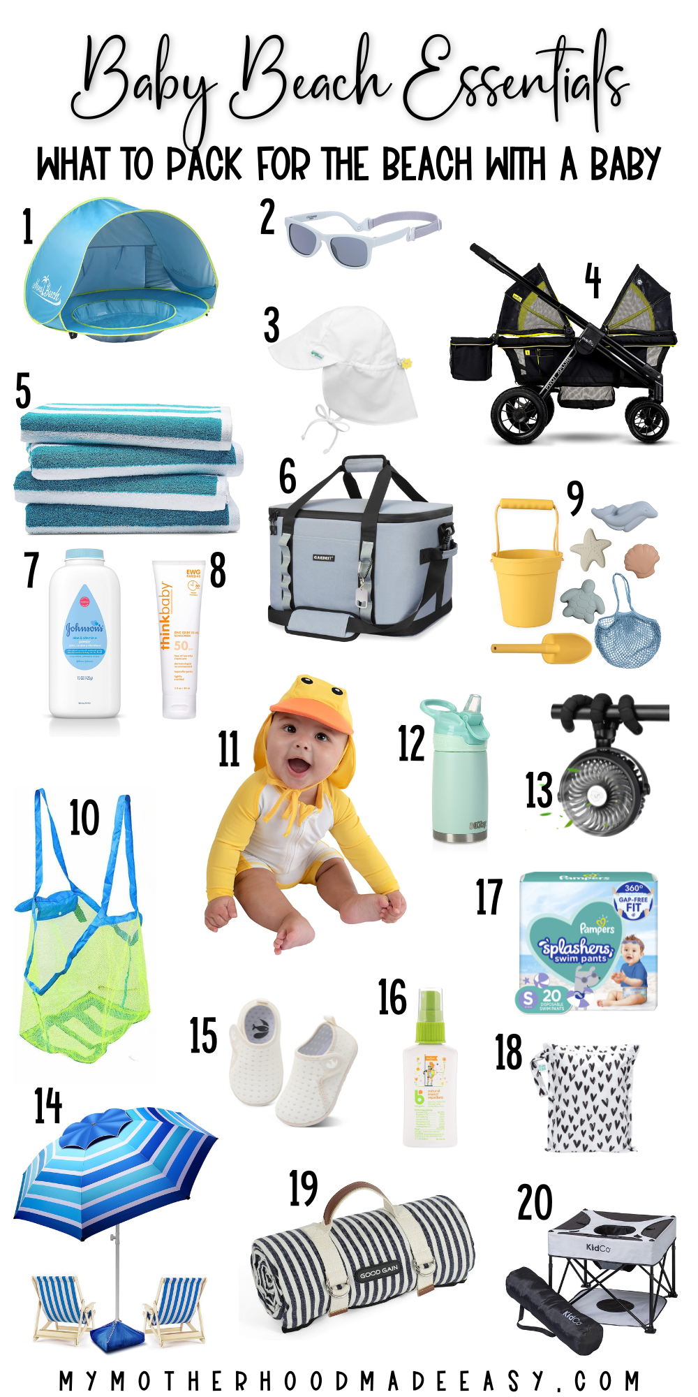 13 Must Have Baby Beach Essentials Free Checklist 13 Must Have Baby Beach Essentials Free Checklist
