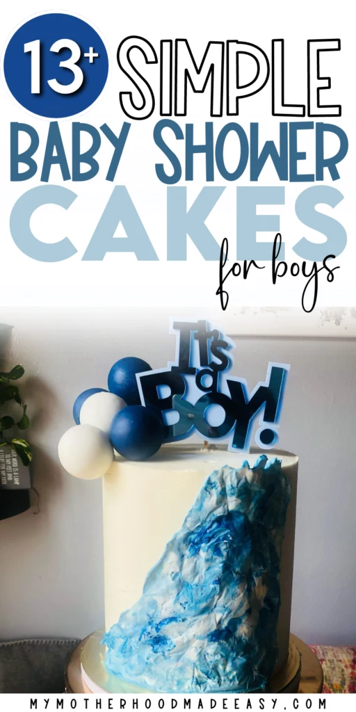 Blue Baby shower cakes for boys