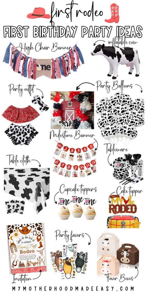 First Rodeo Birthday party ideas for girls