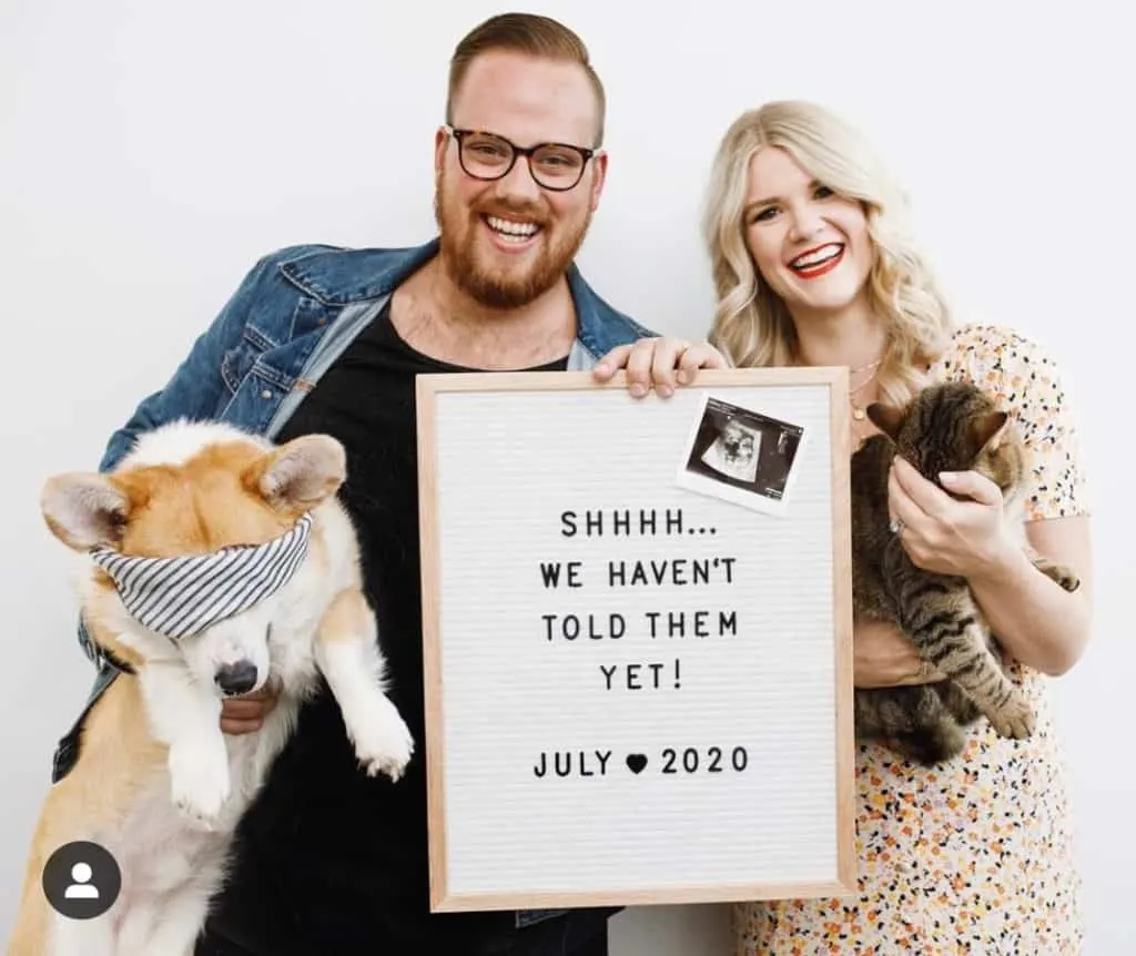 Fur Sibling Baby Announcement