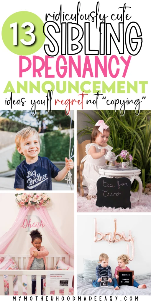 Sibling pregnancy announcement ideas