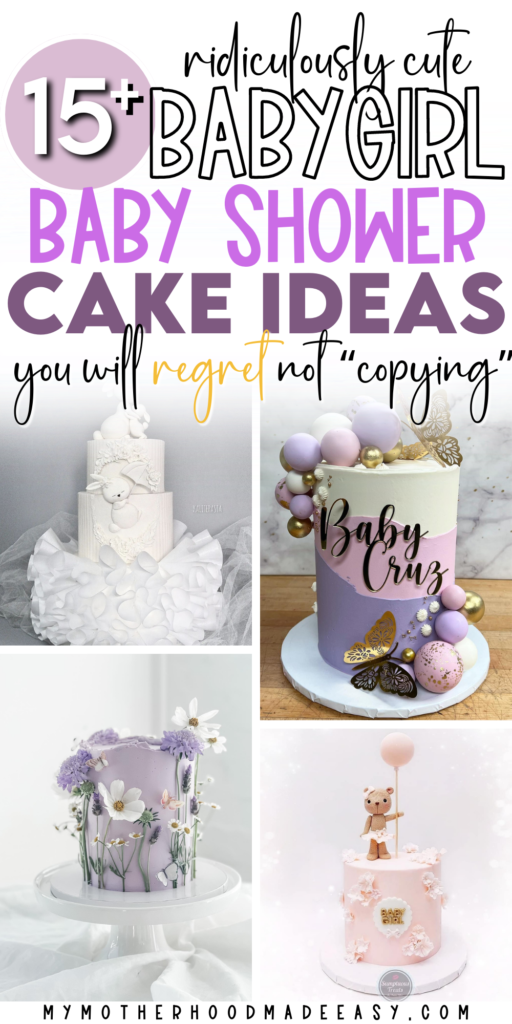 Unique baby shower cakes for a girl