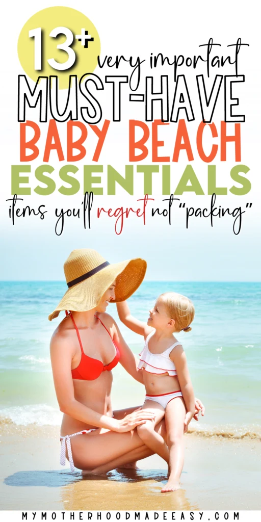 beach essentials with baby