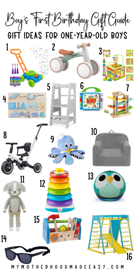 First Birthday Present Ideas for Boys
