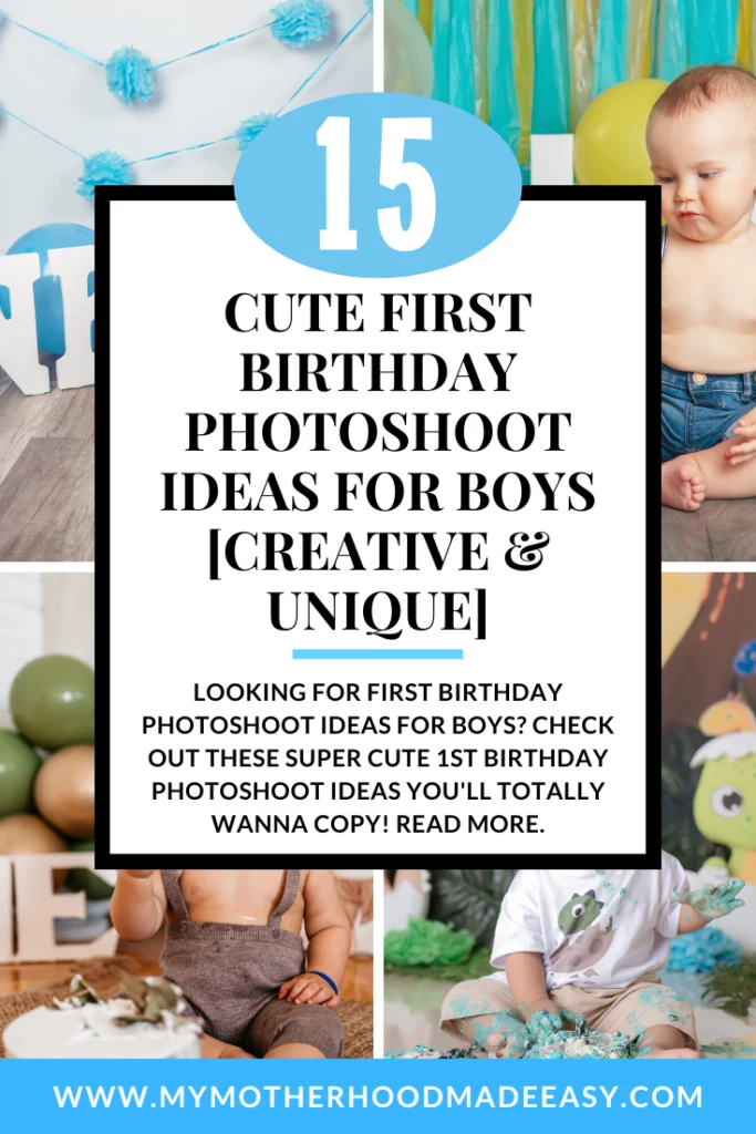 First Birthday photoshoot ideas for Boys