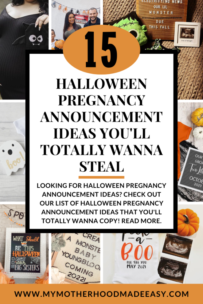 Halloween Pregnancy announcement ideas