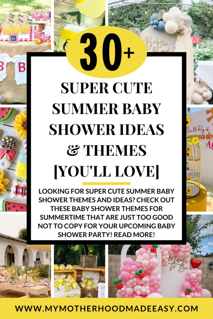 Summer baby shower ideas
