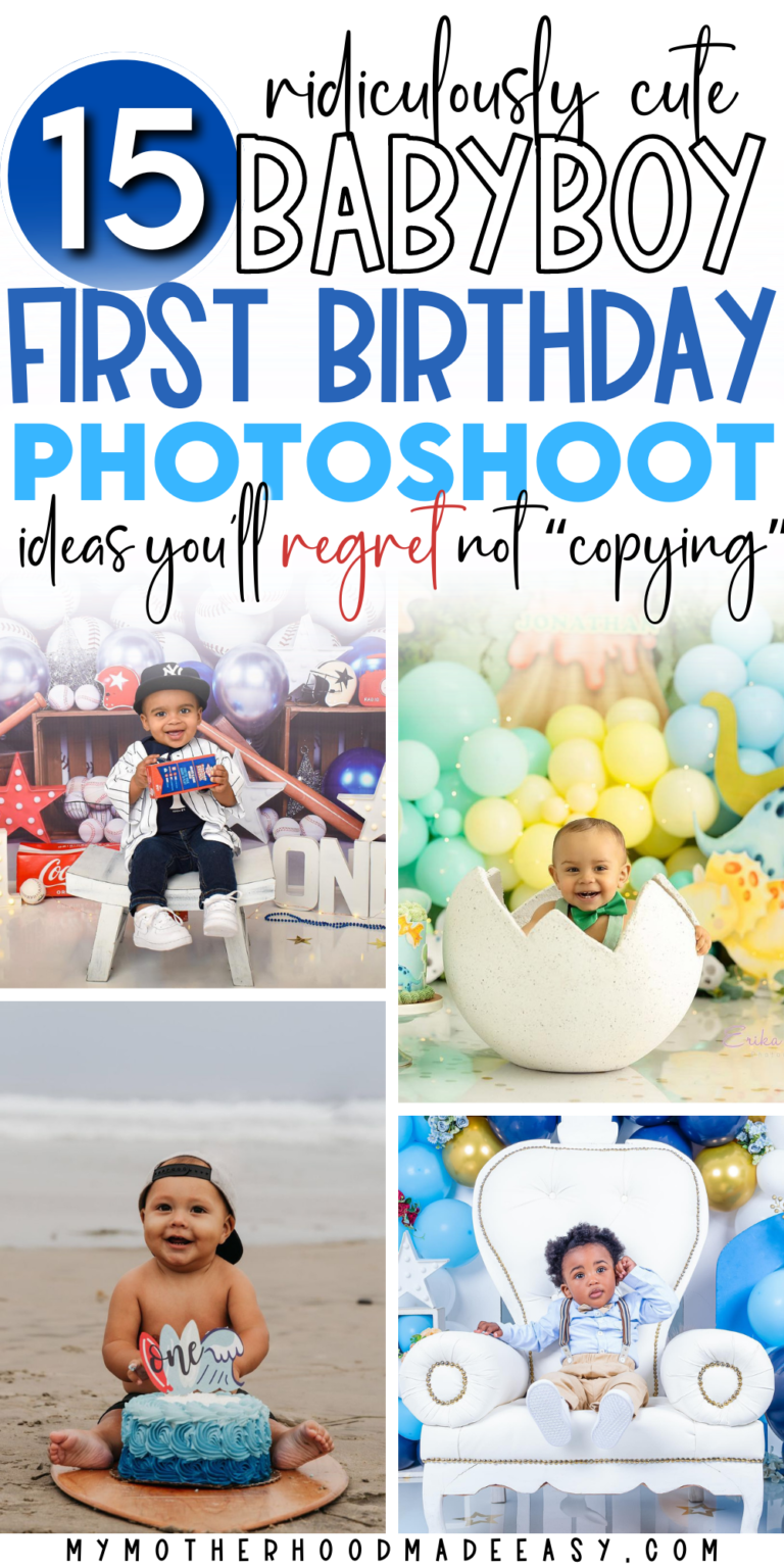 15 Cute First Birthday Photoshoot Ideas for Boys [Creative & Unique — free download