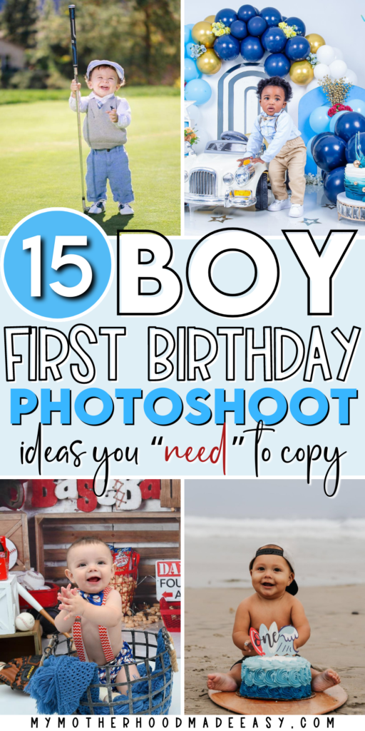 baby boy 1st birthday photoshoot