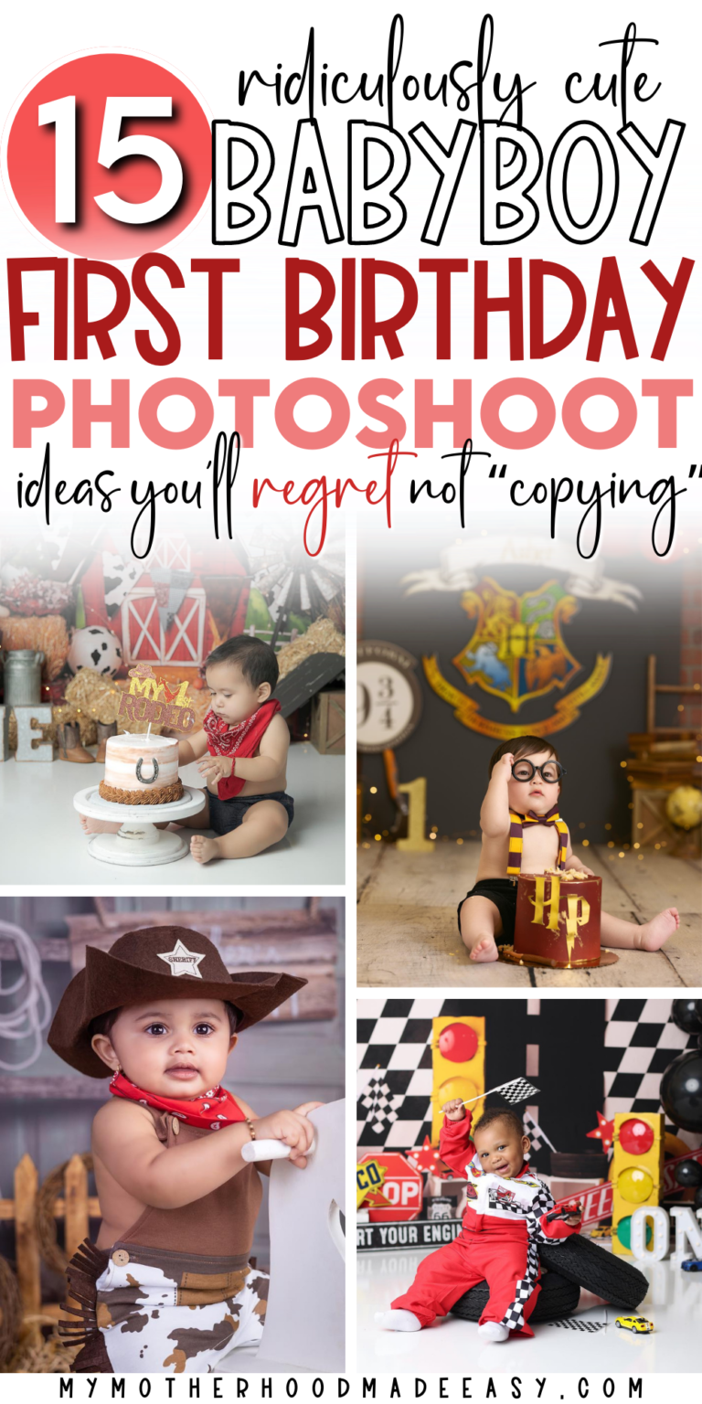 15 Cute First Birthday Photoshoot Ideas for Boys [Creative & Unique — free download