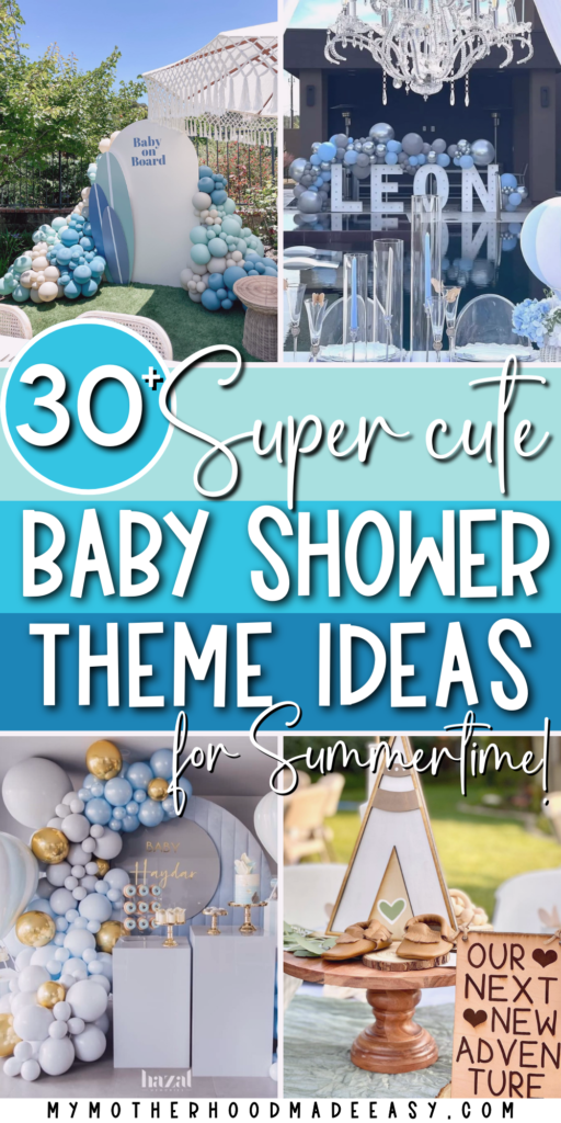 blue summer baby shower ideas
