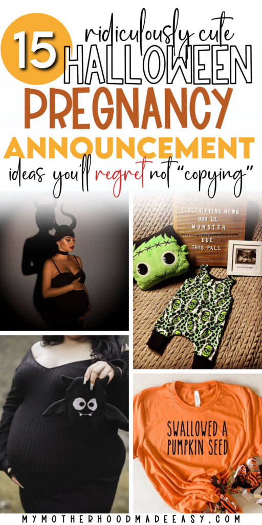 cute halloween pregnancy announcements
