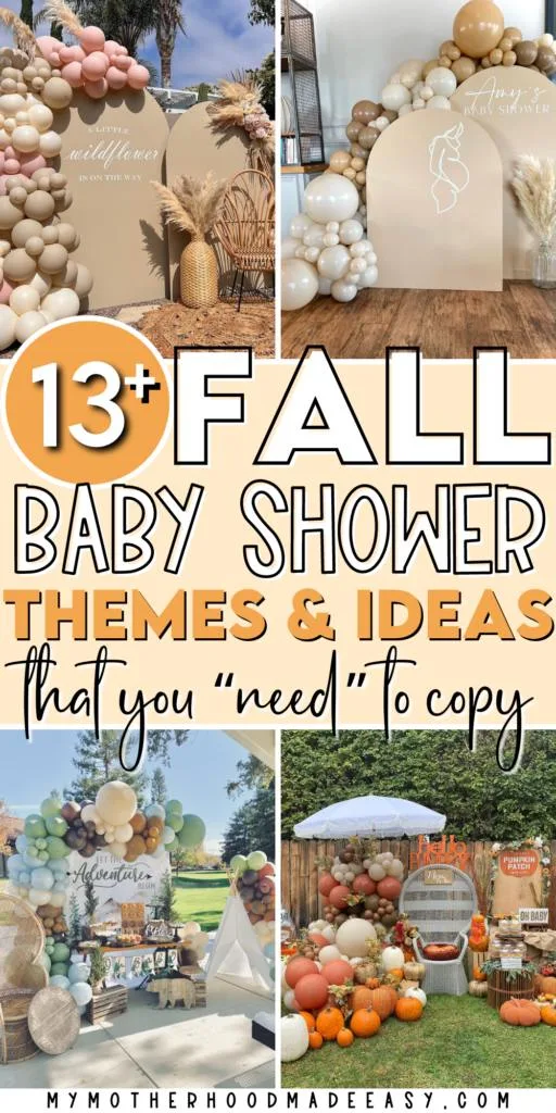 Cute fall baby shower themes