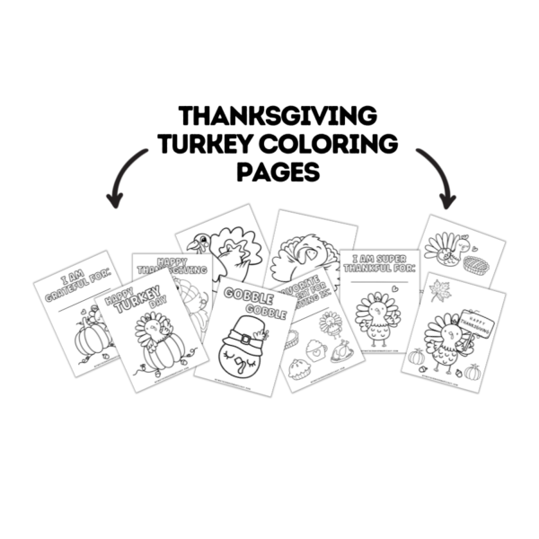 FREE Happy Thanksgiving Turkey Coloring Pages for Kids – My Motherhood ...