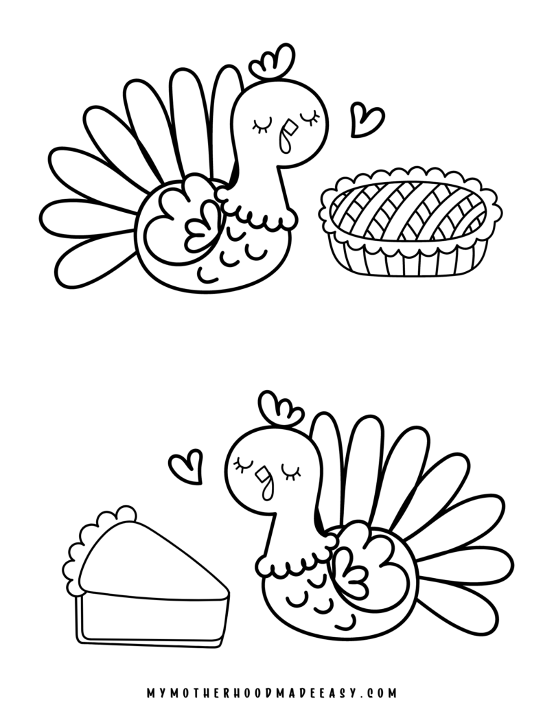 turkeys coloring page