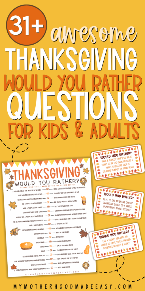 free printable thanksgiving would you rather questions