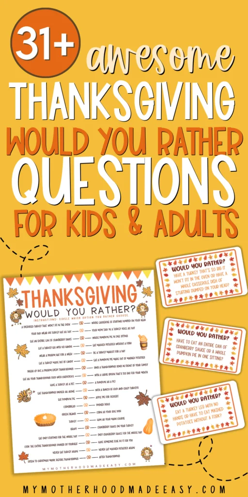 free printable thanksgiving would you rather questions