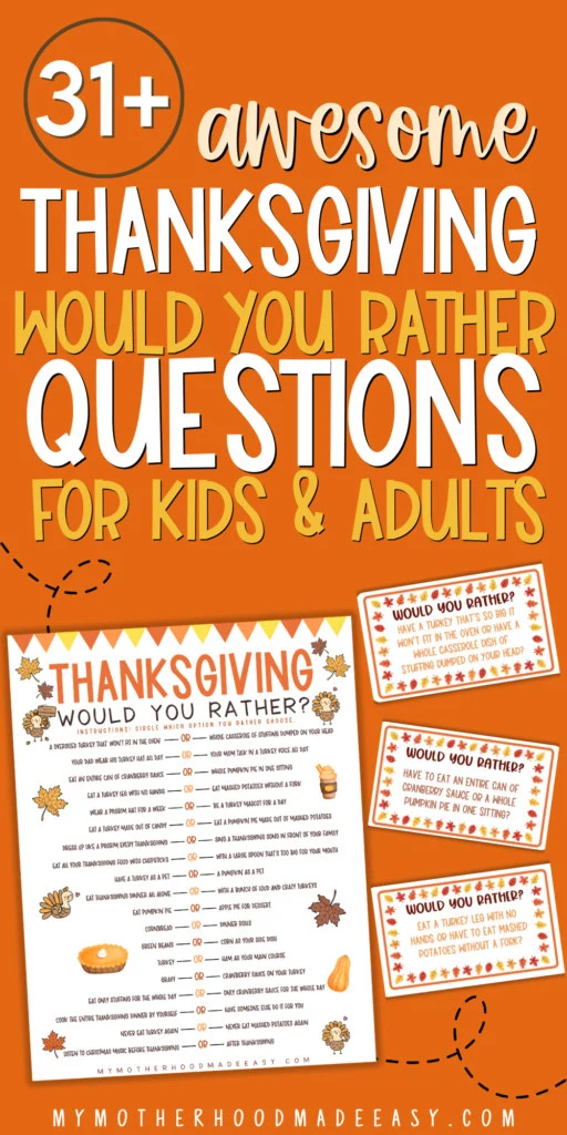 thanksgiving would you rather questions adults