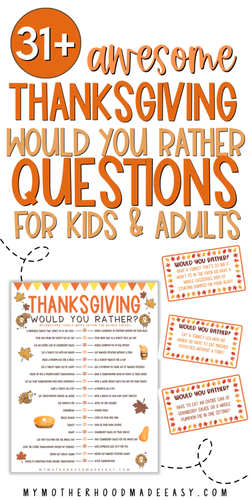 would you rather questions thanksgiving edition