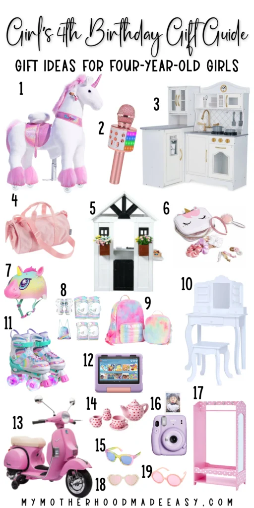 4 year old gift ideas for girls
