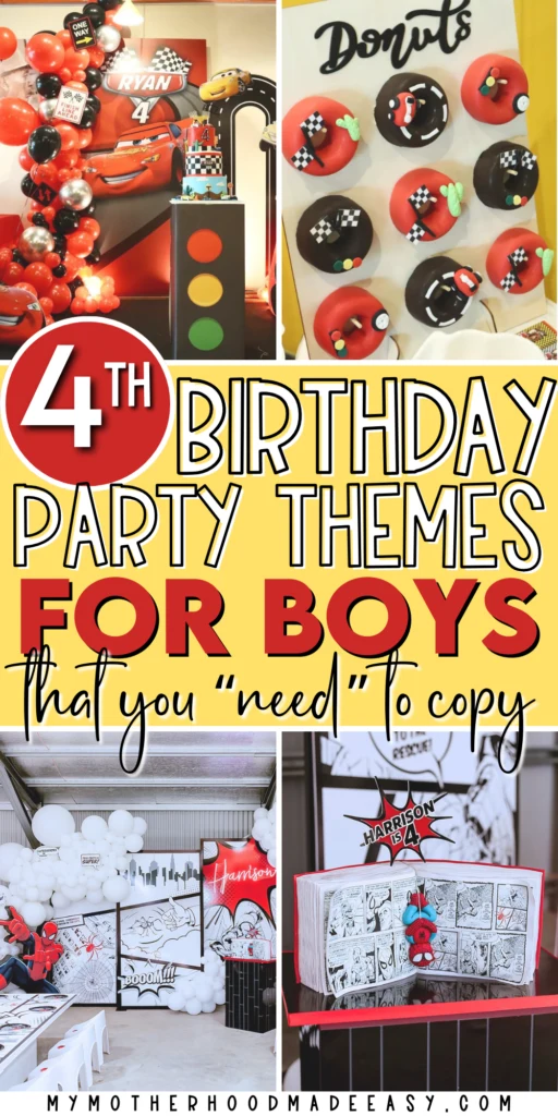 Birthday party themes for 4 year olds