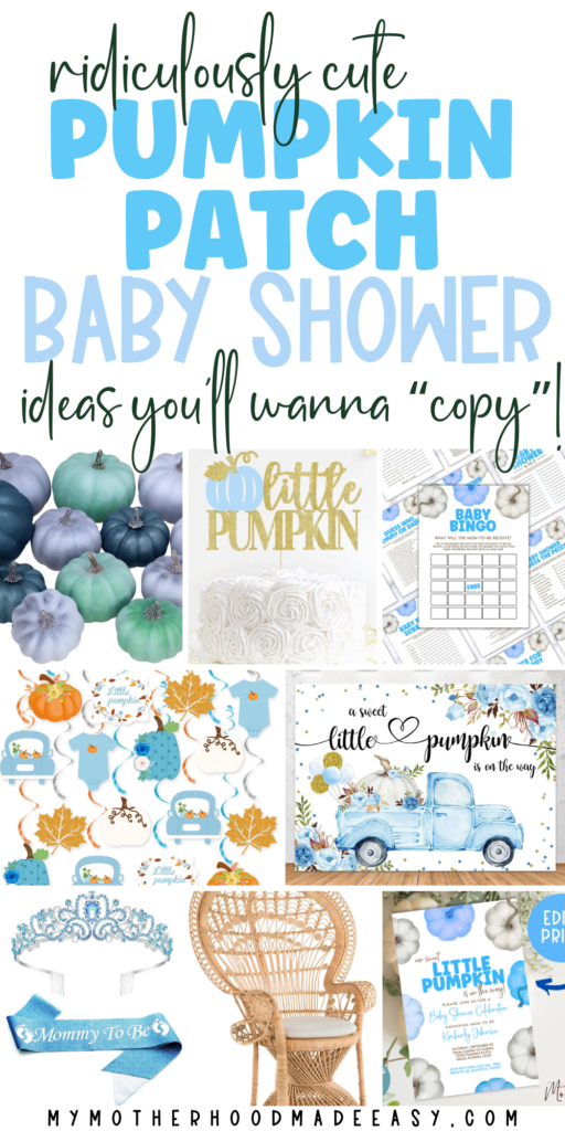 Pumpkin patch baby shower ideas for baby boy