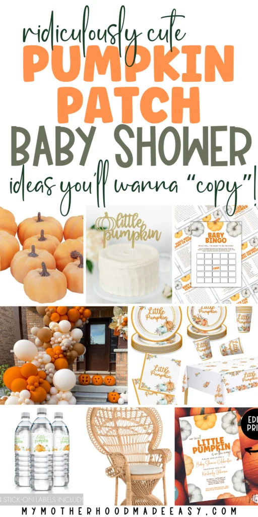 Cute Pumpkin patch baby shower ideas 
