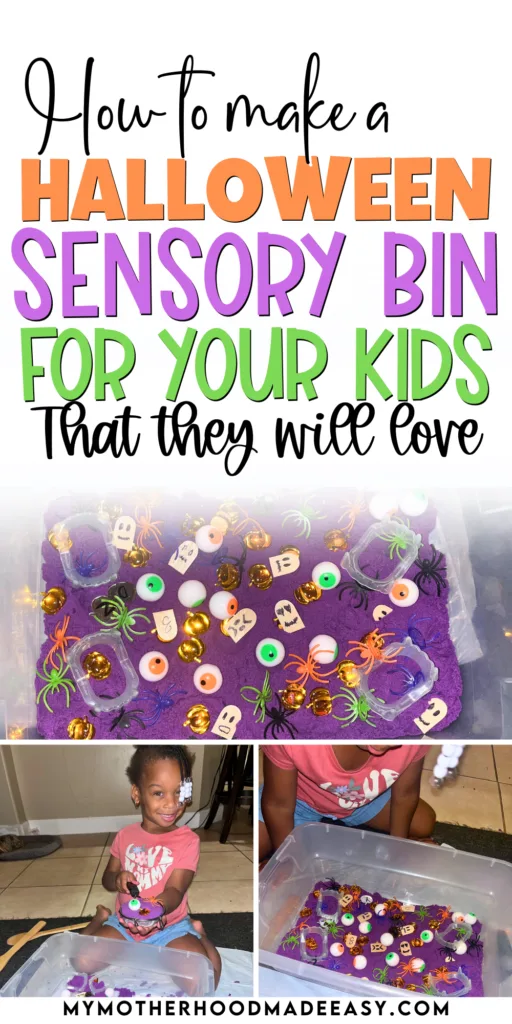 Halloween Sensory Bin for Preschoolers