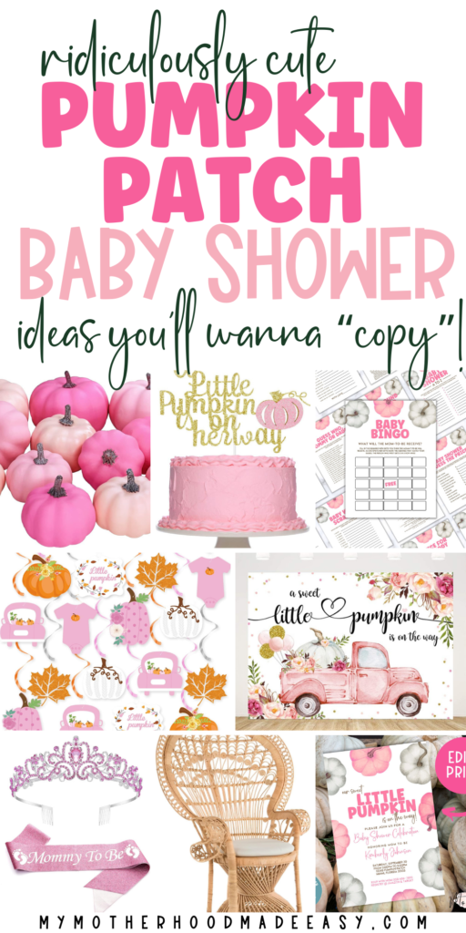 Pumpkin patch baby shower ideas for baby girl