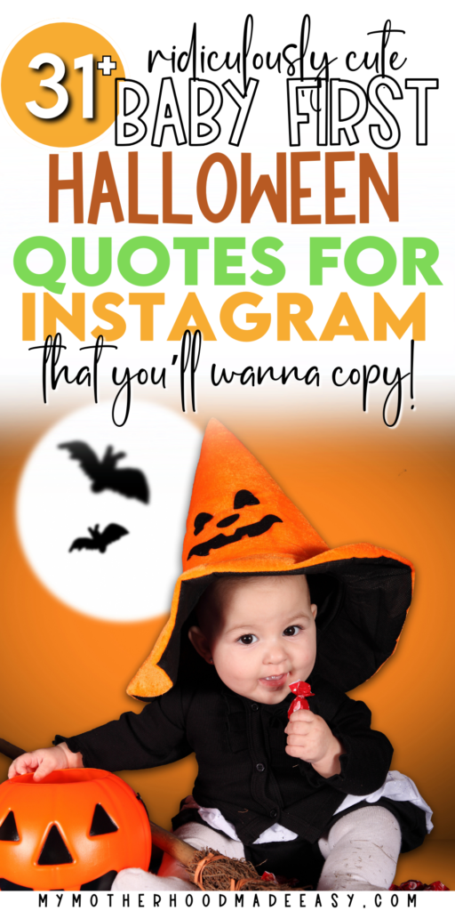 Baby First Halloween captions for Instagram